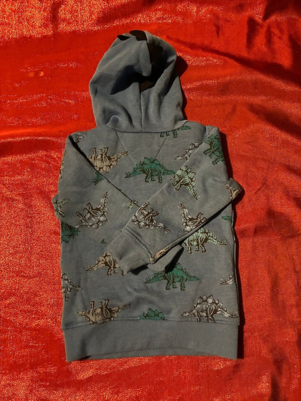 Kids Headquarters Hoodie Toddler 3T Blue Dinosaur Pullover Hooded Sweatshirt